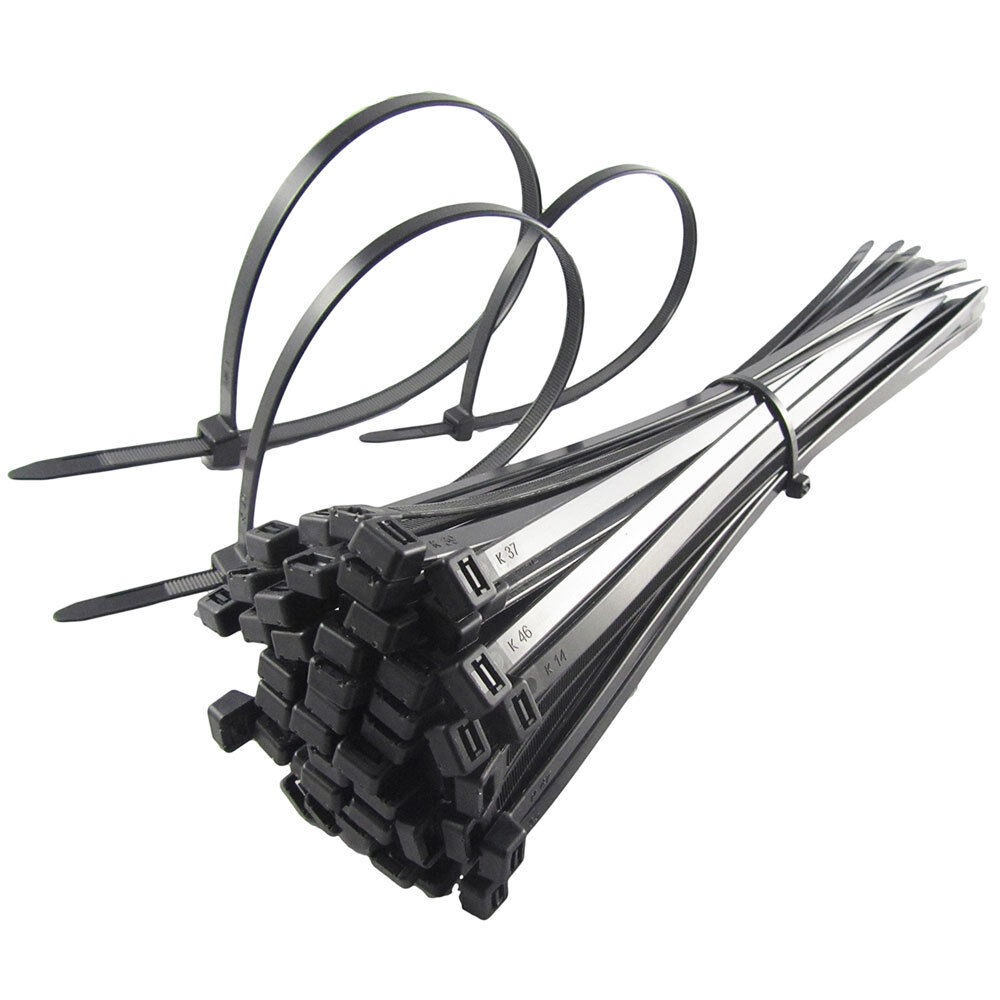 TEXA Cable Ties 4.8 mm x 203 mm Black (100-Pack) TNCV-203B