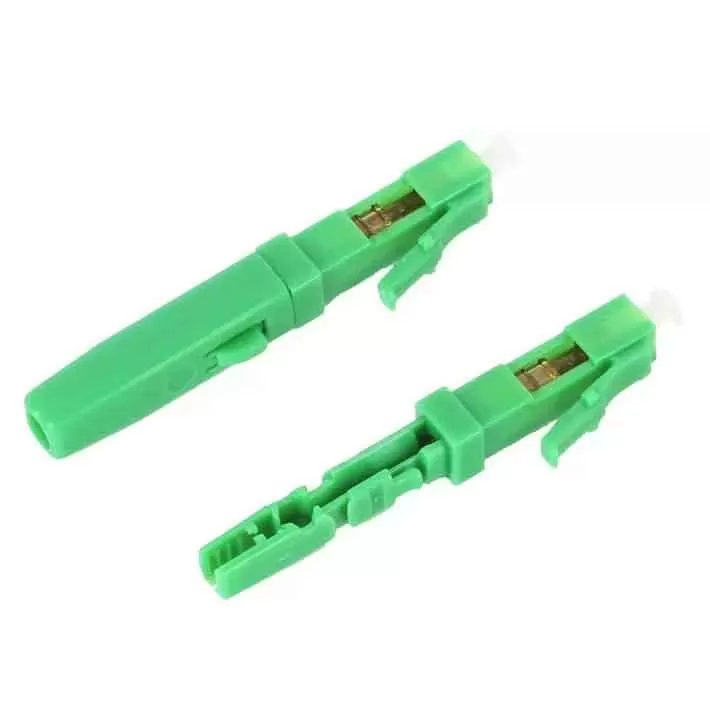 Fiber Optic Field-Installable Connector, LC-APC, Single-mode, Flat Cable