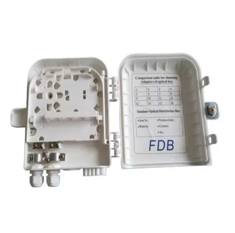 Fiber Termination Box, Indoor Type, 8 Fiber, No Pigtails, No Adapters (Unloaded) TN7404TBID8F