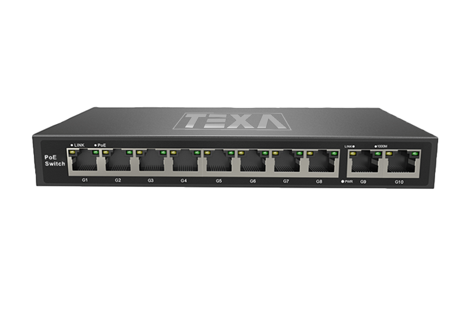 10-port Full Gigabit PoE Switch 