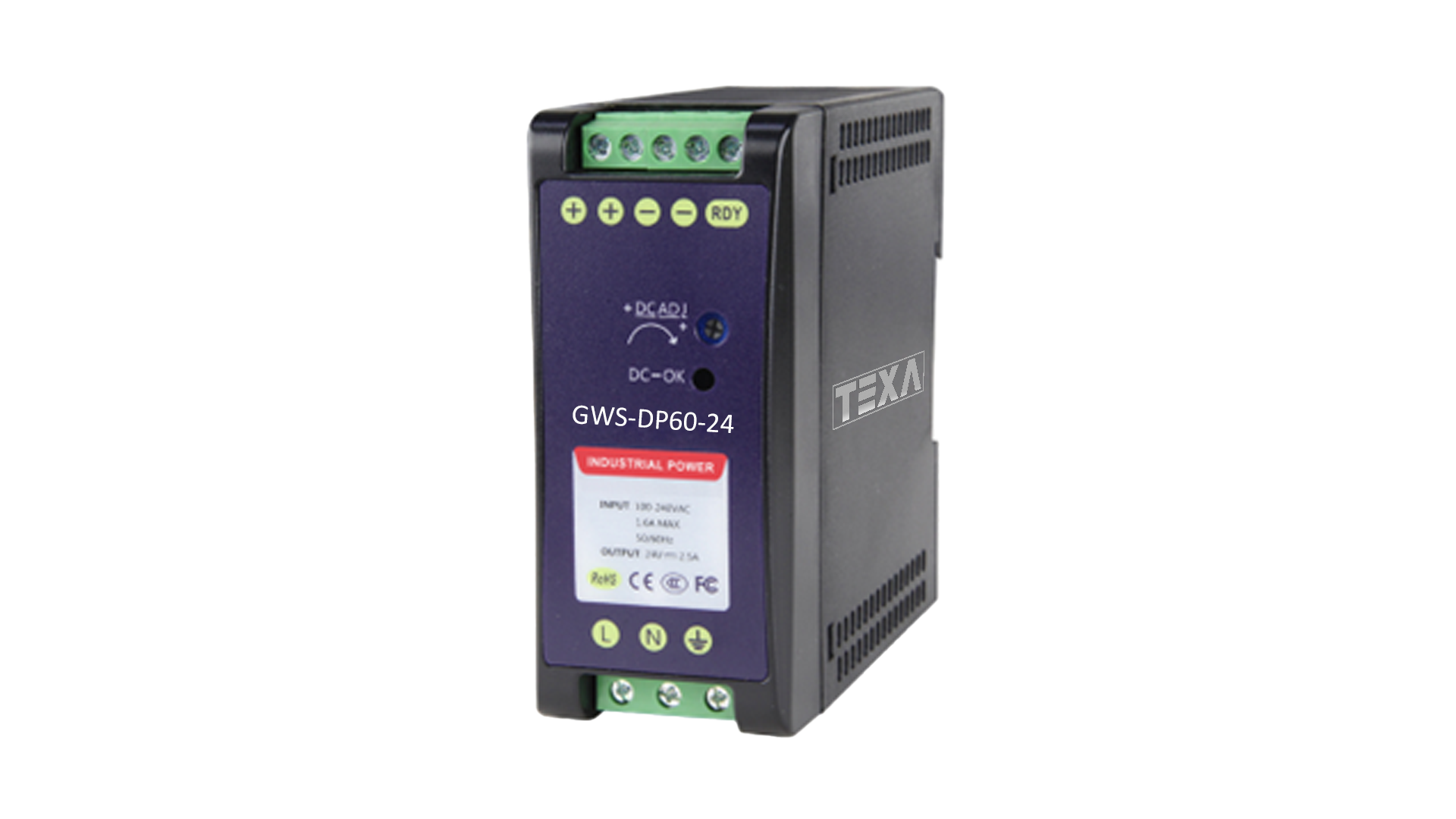 60W/24V Industrial DIN Rail Power Supply 