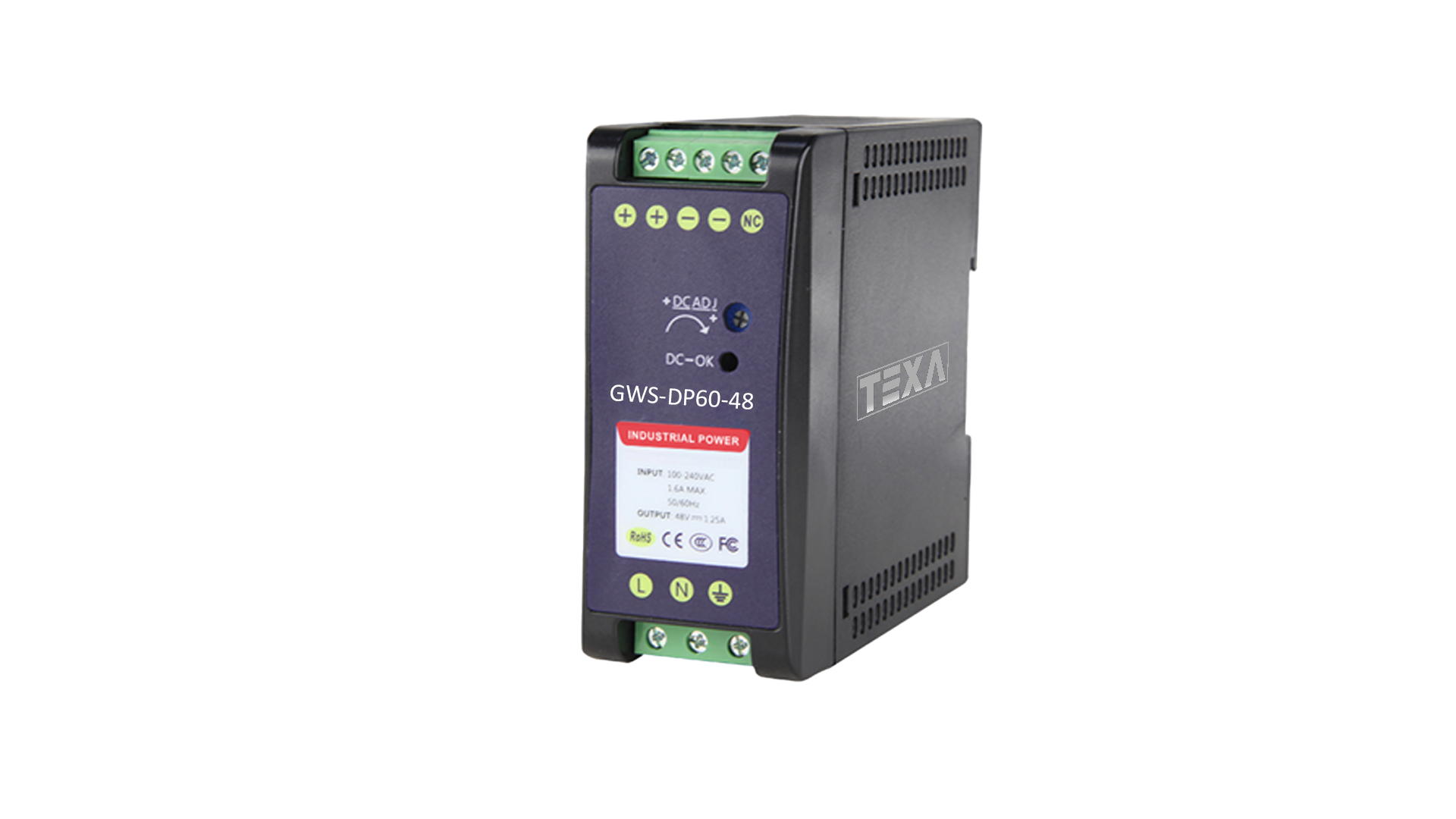 60W/48V Industrial DIN Rail Power Supply 