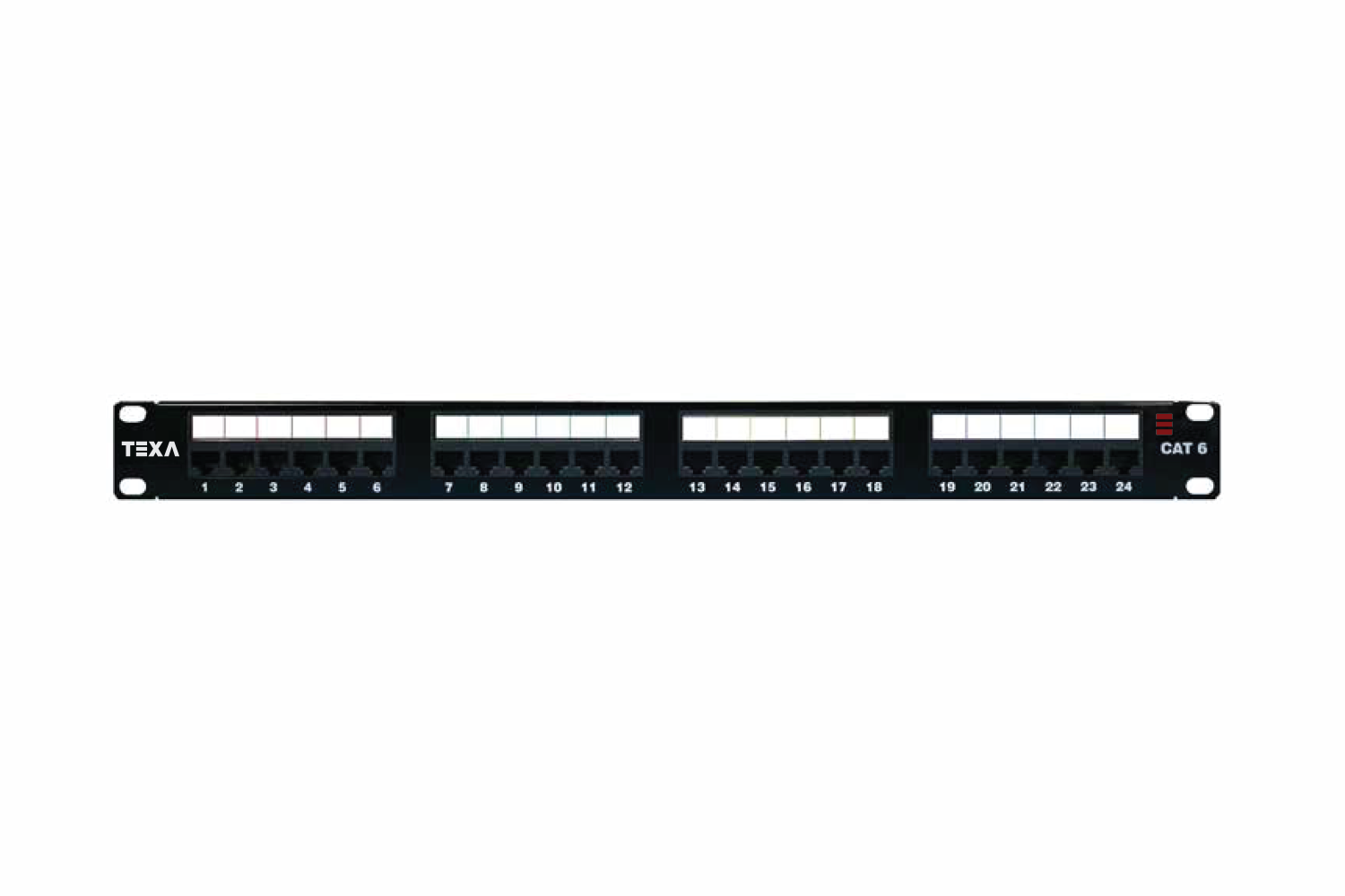 CAT6 24-Port Unshielded Loaded Patch Panel  TN5204PPC624PL