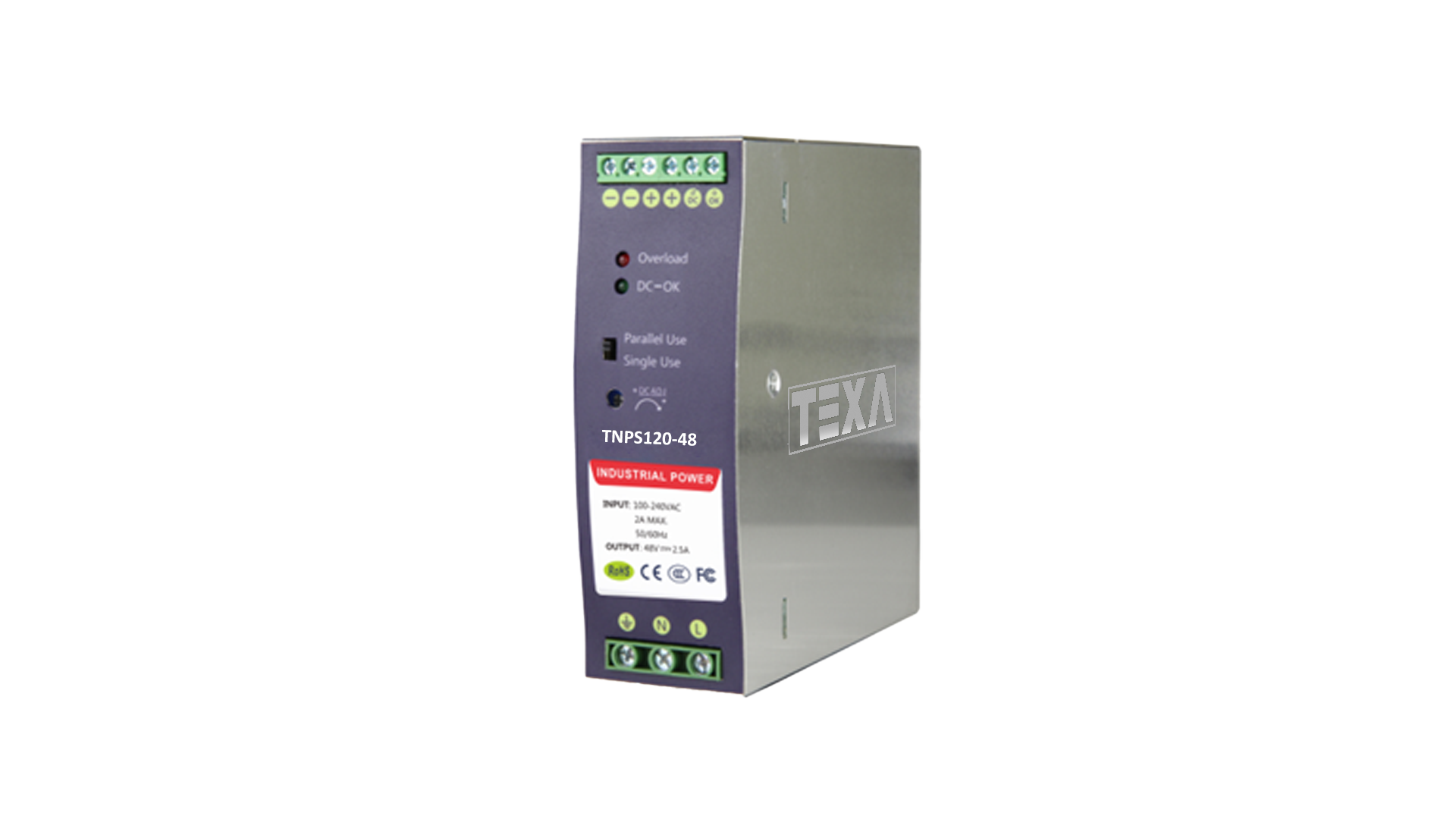 120W/48V Industrial DIN Rail Power Supply